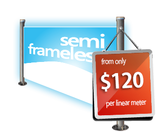 Full price list for semi frameless